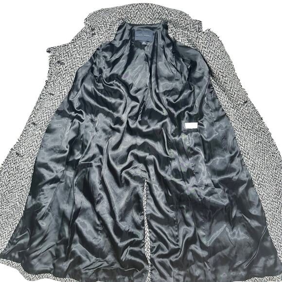 Banana Republic | Women | Vtg Tweed Herringbone Wool Blend Trench Coat | Small - Picture 12 of 16